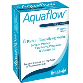 HEALTH AID Aquaflow Dietary Supplement Against Fluid Retention 60 Tablets