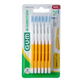 Gum Μεσοδόντια Βουρτσάκια Bi-Direction Κίτρινο Tapered 2714 6 Τεμάχια