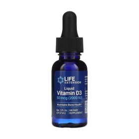 LIFE EXTENSION Liquid Vitamin D3 50 mcg 2000iu για την Υγεία των Οστών 29.57ml