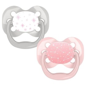 DR BROWNS Advantage Silicone Pacifier 0-6m Pink-Grey 2 Pieces