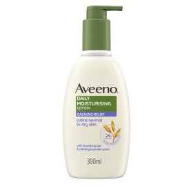 Aveeno Daily Moisturising Lotion Calming Relief Ενυδατικό Γαλάκτωμα Σώματος με Άρωμα Λεβάντας 300ml
