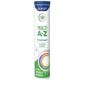 Quest Once a Day Multi A-Z Πολυβιταμίνη για Ενέργεια & Τόνωση με Γεύση Τροπικών Φρούτων 20 Αναβράζοντα Δισκία Quest Once a Day Multi A-Z Πολυβιταμίνη για Ενέργεια & Τόνωση με Γεύση Τροπικών Φρούτων 20 Αναβράζοντα Δισκία