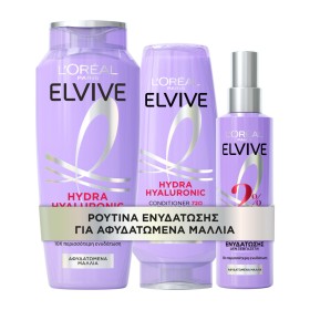 Loreal Elvive Hydra Hyaluronic Shampoo Σαμπουάν Μαλλιών 400ml & Conditioner 300ml & Hyaluronic 2% Serum 150ml