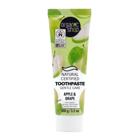 Organic Shop Natural Certified Οδοντόκρεμα για Ευαίσθητα Δόντια με Μήλο & Σταφύλι 100gr