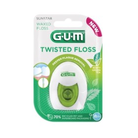 GUM Twisted Floss Κερωμένο Οδοντικό Νήμα με Γεύση Minty Green Tea 30m