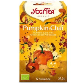 YOGI TEA Pumpkin Chai Βιολογικό Τσάι με Κολοκύθα & Πορτοκάλι 17 Φακελάκια 30.6g