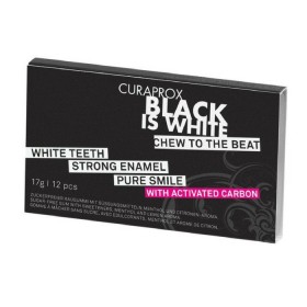CURAPROX Black is White with Active Carbon 12 Chewing Gums