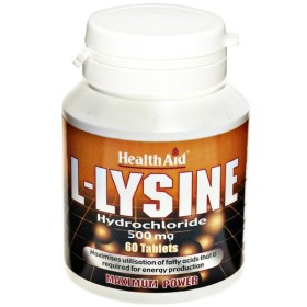 Health Aid L-Lysine 500mg Συμπλήρωμα με Λυσίνη για Διατήρηση της Υγείας Ιστών & Ανοσοποιητικού 60 Ταμπλέτες Health Aid L-Lysine 500mg Συμπλήρωμα με Λυσίνη για Διατήρηση της Υγείας Ιστών & Ανοσοποιητικού 60 Ταμπλέτες