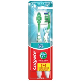 Colgate Promo Maxwhite With Polishing Star Mέτρια Οδοντόβουρτσα Οικονομική Συσκευασία 2 Τεμάχια