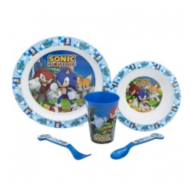Gim Σετ Φαγητού Πλαστικό Μπλε Sonic 5 Τεμάχια Gim Σετ Φαγητού Πλαστικό Μπλε Sonic 5 Τεμάχια