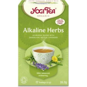 YOGI TEA Alkaline Herbs Organic Dandelion Tea for Internal Balance 17 Sachets 30.6g