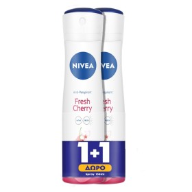 NIVEA Promo Deo Fresh Cherry Spray Γυναικείο Αποσμητικό 2x150ml [1+1 Δώρο]