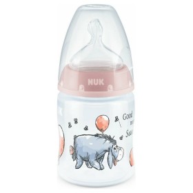 NUK First Choice + Disney Baby Winnie Donkey Baby Bottle Pink 0-6m No Colic Silicone 150ml 1 Piece [10.743.932]