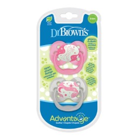 Dr Browns Πιπίλα Advantage Νυχτός Ροζ 0-6m 2 Τεμάχια Dr Browns Πιπίλα Advantage Νυχτός Ροζ 0-6m 2 Τεμάχια
