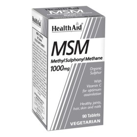 HEALTH AID MSM 1000mg για την Υγεία των Αρθρώσεων 90 Ταμπλέτες