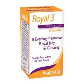 Health Aid Royal 3 για Τόνωση & Ομορφιά Εκ των Έσω 30 Κάψουλες