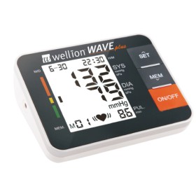 Wellion Wave Plus Blood Pressure Monitor Ηλεκτρονικό Πιεσόμετρο Μπράτσου 1 Τεμάχιο
