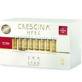 CRESCINA HFSC Transdermic 500 Man Αμπούλες Μαλλιών κατά της Τριχόπτωσης 40x3.5ml