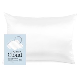 Silver Cloud Satin Pillowcase Μαξιλαροθήκη Εμποτισμένη με Ιόντα Αργύρου Λευκή Silver Cloud Satin Pillowcase Μαξιλαροθήκη Εμποτισμένη με Ιόντα Αργύρου Λευκή