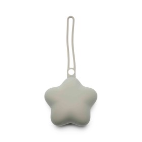 Dooky Silicone Pacifier Case Grey Star Θήκη Πιπίλας από Σιλικόνη Αστεράκι Γκρι 1 Τεμάχιο