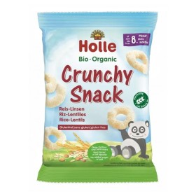 Holle Bio-Organic Crunchy Snack με Ρύζι & Φακές 8m+ 25g