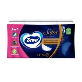Zewa Softis Original Χαρτομάντηλα 4 Φύλλων 8 Τεμάχια Zewa Softis Original Χαρτομάντηλα 4 Φύλλων 8 Τεμάχια