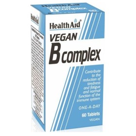 HEALTH AID Vegan B Complex Dietary Supplement with Vitamin B Complex 60 Tablets