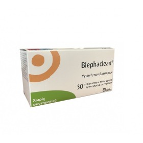 BLEPHACLEAN Sterile Impregnated Wipes for Eyelid Hygiene 30 Pieces