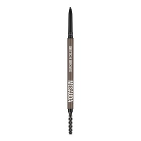 Mesauda Milano Sketch Brows Αδιάβροχο Μηχανικό Μολύβι Φρυδιών με Βουρτσάκι 102 Brunette 0.09g
