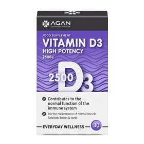 Agan Vitamin D3 2500 IU 30 Ταμπλέτες