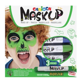 Τσαγκο Σετ Αποκριάτικες Βαφές Προσώπου Carioca Mask Up Μπλε-Πράσινο-Μαύρο 3 Τεμάχια Τσαγκο Σετ Αποκριάτικες Βαφές Προσώπου Carioca Mask Up Μπλε-Πράσινο-Μαύρο 3 Τεμάχια