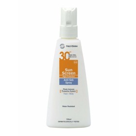FREZYDERM Sun Screen Anti-Seb Spray SPF 30 Αντηλιακό Γαλάκτωμα για Λιπαρά Δέρματα με Τάση Ακμής 150ml