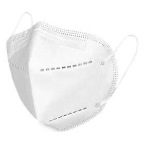 BEKIZ Μάσκα μιας Χρήσης Λευκή Τύπου KN95 - FFP2 με Έλασμα & Λάστιχα 10 Τεμάχια