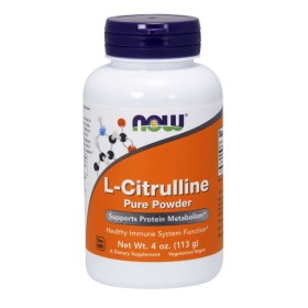 NOW L-Citrulline Pure Powder Συμβάλει στην Διατήρηση Ισχυρού Ανοσοποιητικού 113g