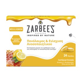 Zarbees Παστίλιες για τον Πονόλαιμο Honey Lemon 24 Τεμάχια Zarbees Παστίλιες για τον Πονόλαιμο Honey Lemon 24 Τεμάχια