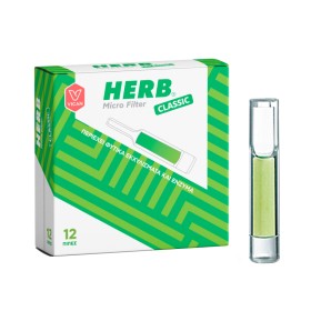 Herb Micro Filter Πίπες Τσιγάρων Micro Filter για Κανονικό Τσιγάρο 12 Τεμάχια