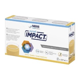 Nestle Oral Impact Vanilla Διατροφικό συμπλήρωμα Ανοσοδιατροφής Γεύση Βανίλια 3x237ml