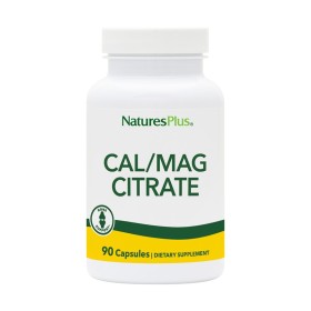 NATURES PLUS CAL/MAG Citrate 500/250 MG Συμπλήρωμα για την Καλή Υγεία των Οστών & την Οστεοπόρωση 90 Κάψουλες