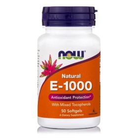 NOW E-1000 IU, Mixed Tocopherols Vitamin E Supplement for the Immune System 50 Softgels