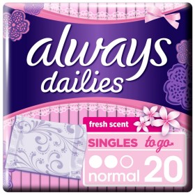 ALWAYS Pads for Normal Flow 2 Drops 20 Pieces