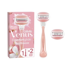 Gillette Venus Comfortglide Spa Breeze Λαβή Γυναικείας Ξυριστικής Μηχανής 1 Tεμάχιο & 2 Ανταλλακτικές Κεφαλές Gillette Venus Comfortglide Spa Breeze Λαβή Γυναικείας Ξυριστικής Μηχανής 1 Tεμάχιο & 2 Ανταλλακτικές Κεφαλές