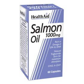 HEALTH AID Salmon Oil Concent 1000mg Συμπλήρωμα με Έλαιο Σολωμού για Καρδιαγγειακό & Κυκλοφορικό Σύστημα 60 Κάψουλες
