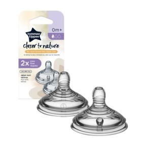 Tommee Tippee Θηλές Σιλικόνης Closer To Nature Μικρής Ροής 0m+ 2 Τεμάχια