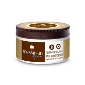 Messinian Spa Hand & Body Cream Κρέμα Χεριών & Σώματος με Χρυσόσκονη Premium Line Βασιλικός Πολτός & Ελίχρυσος 250ml