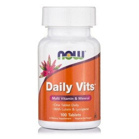 NOW Daily Vits Multi w/ Lycopene + Lutein Multivitamin Nutritional Supplement 100 Tablets