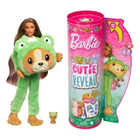 Mattel Barbie Cutie Reveal Κούκλα & Αξεσουάρ με 10 Εκπλήξεις Σκυλάκι-Βατραχάκι από 3+ Ετών