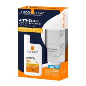 La Roche Posay Promo Anthelios UVMune 400 Spf50+ Invisible Fluid Αντηλιακή Κρέμα Προσώπου 50ml & Δώρο Toleriane Sensitive Moisturiser Cream 15ml