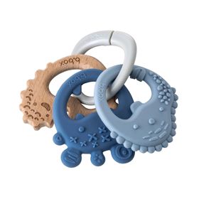 B.Box Trio Teether Μασητικό Οδοντοφυϊας Llullaby Blue από 3m+ 4 Τεμάχια