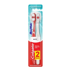 Colgate Promo Maxwhite With Polishing Star Mέτρια Οδοντόβουρτσα Οικονομική Συσκευασία 2 Τεμάχια