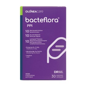 Olonea Bacteflora Ppi για τη Φαρμακευτική Αγωγή με Ppi με Προβιοτικά Βιταμίνες & Μέταλλα 30 Κάψουλες